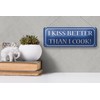 FEMER Tin Sign Saying 27 x 10 cm I Kiss