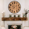 EMAX HOME Large Old Town Farmhouse Wall Clock 20 Inches