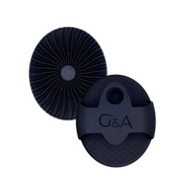 Premium Silicone Body Scrubber | Gentle on Sensitive Skin, Effective for All Skin Types | Non-Slip Handle | Hygienic, Durable, and Easy to Use. (Grey)