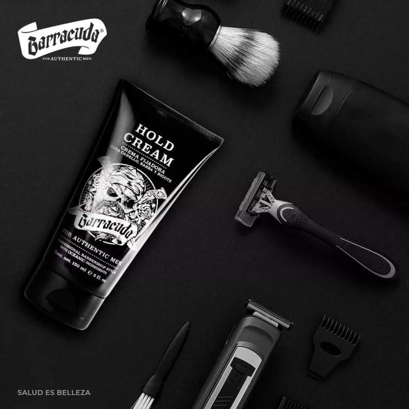 Barracuda Crema Fijadora Cabello, Barba Y Bigote Hold Cream