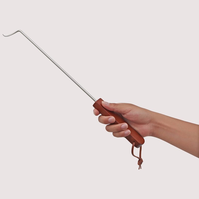 PEPKICN 18 Inches Food Flipper - Stainless Steel BBQ Meat