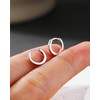 Jewseen Scharniersegment-Clicker-Knorpelohrring Helix-Creolen-Ohrring 925er Sterlingsilber Huggie Hoop Ohrring 20G Septum-Ring,