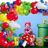 138PCS birthday decorations party supplies Red, green, blue, yellow, white.