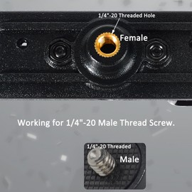 HYS Walkie Talkie/Handheld GMRS/FRS Radio Belt Clip Holder, Remote Shoulder Speaker Mic W/Belt Clip Holder, HT Bracket Adapter W/Standard 1/4" Standard Threading