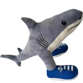 Peluche Tiburón Cómico con Zapatos,Tralalelo Tralala Peluche,Tralalelo Tralala Italian Brainrot Meme,Juguete Suave Anti-Estrés,Regalo Divertido para Adultos y Niños,Decoración de Hogar (Tiburón)