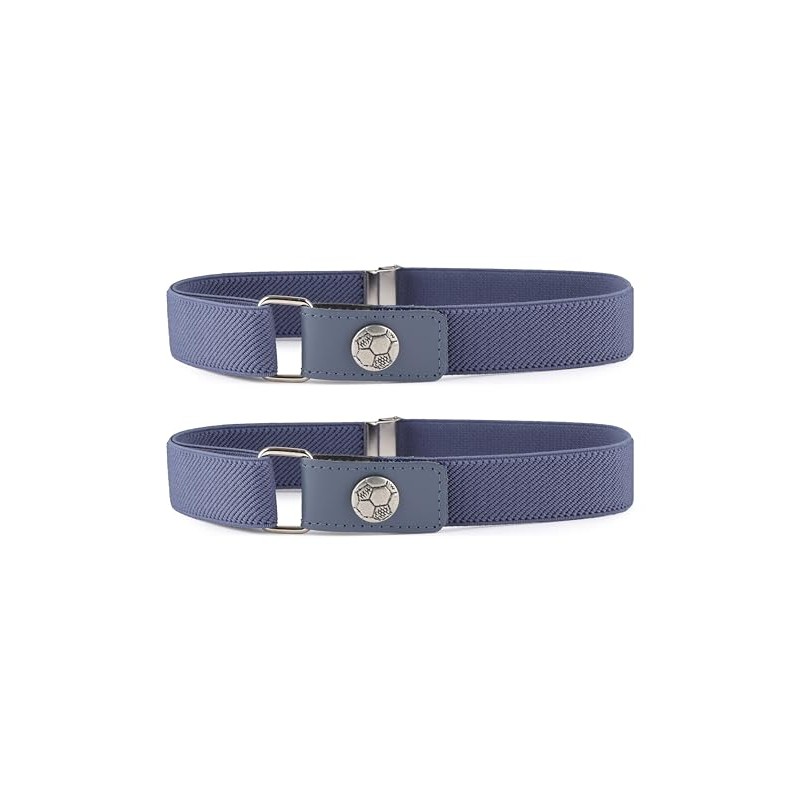 Ladeheid P15S Boys' Elastic Belt 1-6 Years 34-65 cm, Jeans/Ball