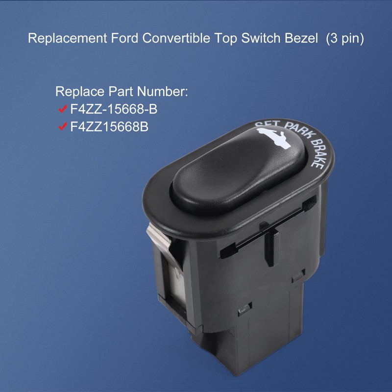LDMINDA F4ZZ15668B Convertible Top Switch F4ZZ-15668-B Replacement for Ford FD