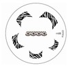 Konad Cute Nails Stamping Stencil m88 French Smile Zebra Look