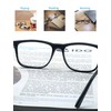 OLOMEE Large Reading Glasses Mens Oversized Wide Readers +2.00 Lightweight