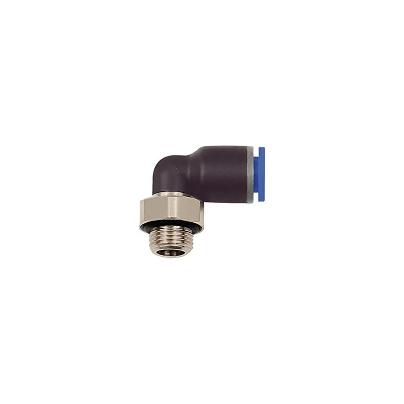 RIEGLER Blue Series 109266-125.014-6 L Push-Fit Fitting Rotatable G 1/4