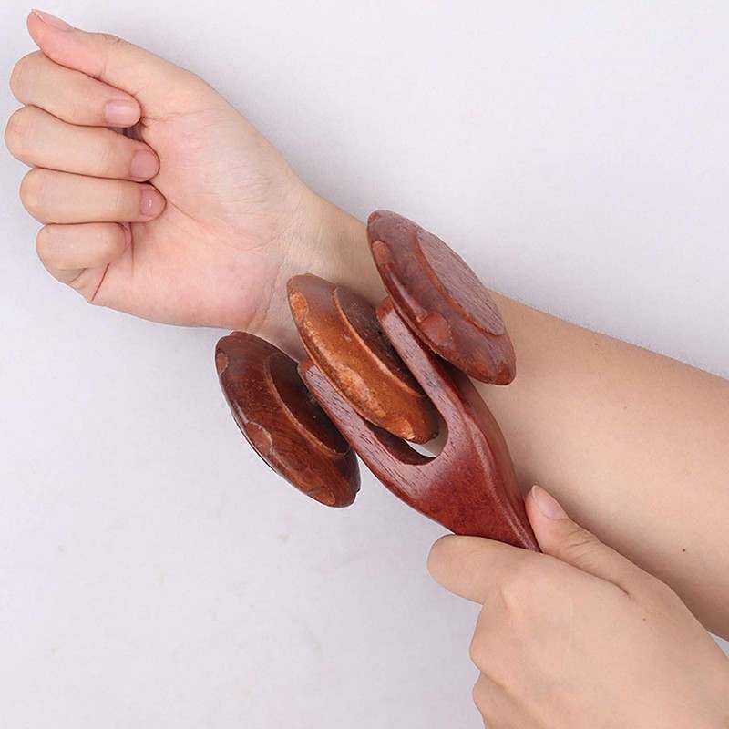 HAMILO Massage Roller Wooden Myofascial Release Cellulite Massage Roller for