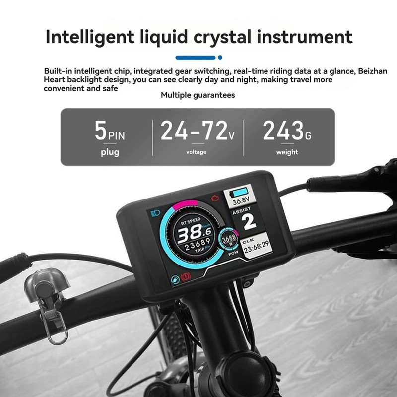 Snblzhef TFT-UKC1 Electric Bike LCD Display Colorful Screen for UART2