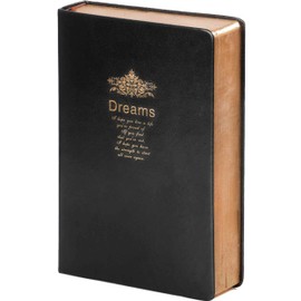 Kalpa Vintage Leather Notebook - Diary for - 416 Blank Premium Papers with Golden Border Travel Diary - for Writing or Drawing - Black