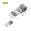 PATIKIL 2Pcs Pen Holder Clips, Metal Pen Clip Holder Adjustable