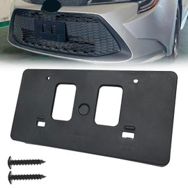 GZVKE Front License Plate Frame Mounting Bracket Tag Holder Textured Black Fits for Toyota Corolla 2020 2021 Replace TO1068159 5211412280