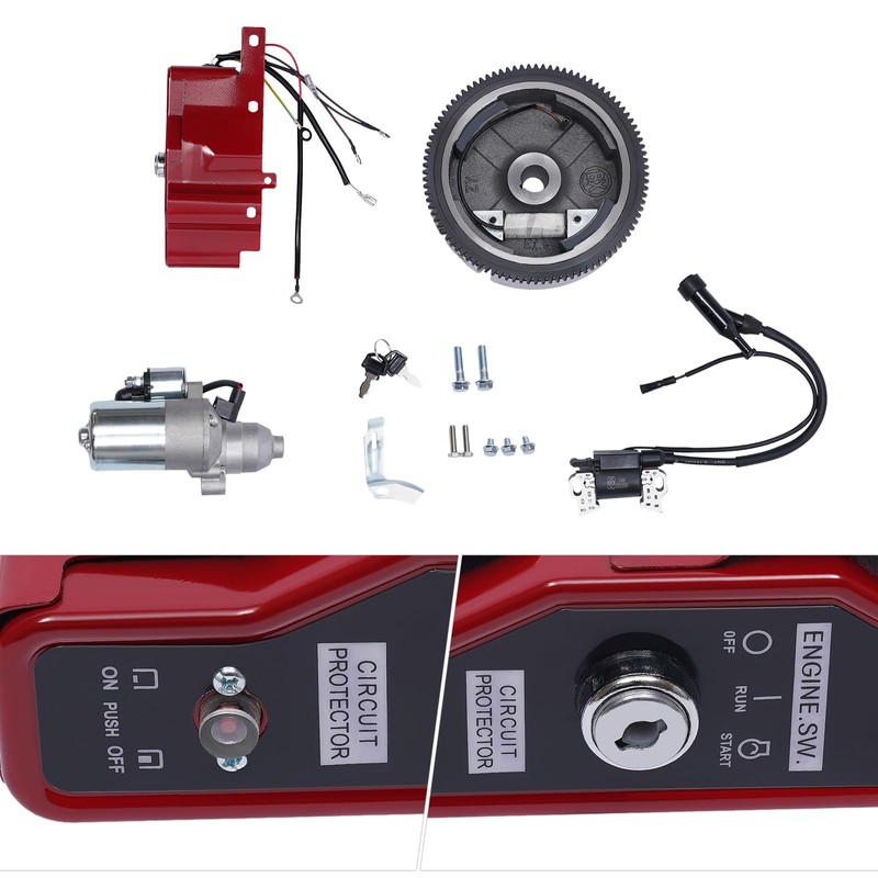Electric Start Kit Starter Motor Compatible withHonda GX240 8HP and