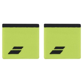 Babolat Logo Jumbo Wristbands, Aero/Grey, yellow