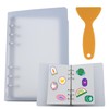 A6 transparent sticker book, scrapbook, ring binder, transparent, collecting plastic