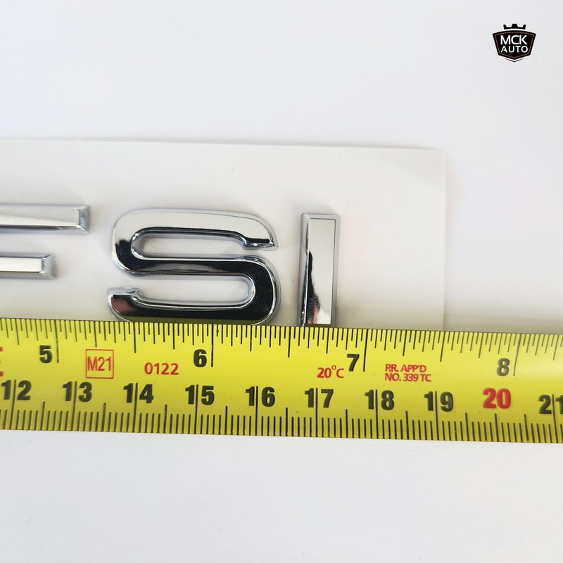MCK Auto - 45 TFSI Silver Glossy Rear Boot Logo