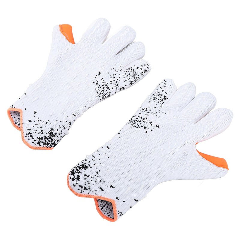 2pcs Soccer Gloves Nylon Polyurethane Fiber Latex Breathable Strong Grip