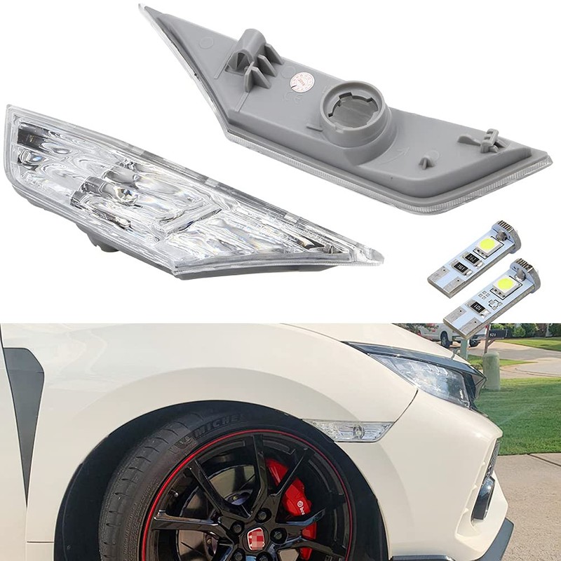 NJSBYL Civic Side Marker Light For Honda Civic Sedan Coupe