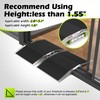 2-Piece Bridge Threshold Ramps for Doorways, 12x17 in, 1.6 in