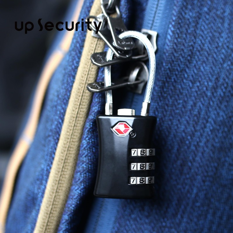 UP Security Suitcase Locks TSA Approved, Small Padlock Combination, TSA