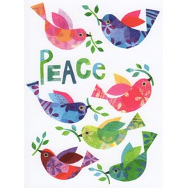 Peace Birds Holiday Cards - Box of 10 Cards and Envelopes