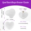 Qjaiune 2pcs Ceramic Cabinet Knobs White Drawer Knobs, Heart Shaped