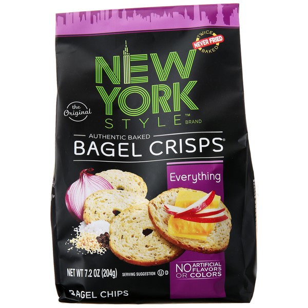 New York Style Bagel Crisps, Everything, 7.2 oz