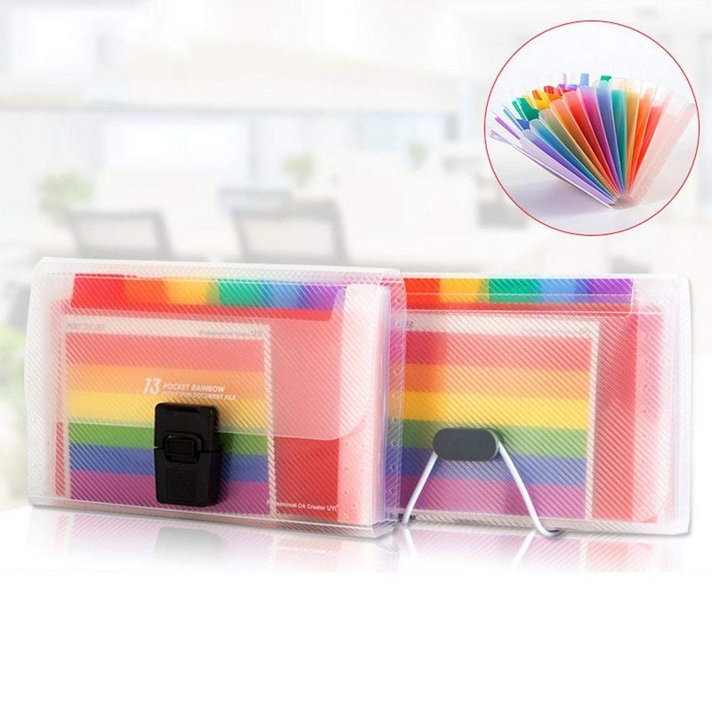 TOOLSTAR Receipt Organise, 13 Pockets Accordion File Folder Mini Expanding