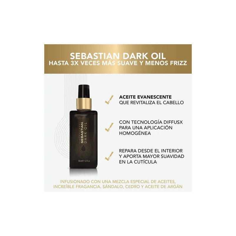 Aceite para el Cabello Sebastian Professional Dark Oil 95ml