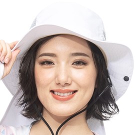 FELLOW Women’s Beach Hat, 33 Colors, UV Protection, Junior, Surf, Safari, Outdoor, One Size Fits Most, UPF 50+, white