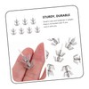 GRIRIW 7Pcs Luminous Stainless Steel Fishing Hooks Durable Squid Hooks