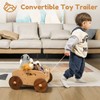 Woodtoe Wooden Baby Walker, Adjustable Speed Baby Push Walker, Montessori
