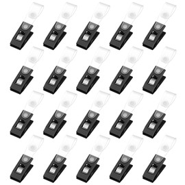 Heclia Garden Flag Clips 20 PCS Anti-Wind Plastic Clips for Small Flags Pole Stand Durable and Weather Resistance Garden Flag Accessories Decorative Holder Rubber Flags Stoppers for Indoor & Outdoor