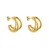 PURELEI® Eono Earrings, Gold, Silver, Rose Gold, Women's Earrings Made
