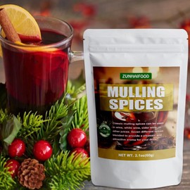 Zunhai Food Mulling Spices in Tea Bags - 30 Count (Pack of 1) for Apple Cider, Wine, Juice, Tea, Mulled Wine
