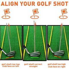 THE GOLFER STORE Golf Alignment Rods, Golf Swing Trainer Aid Golf Club Alignment Stick Corrector Help Visualize and Align Your Golf Shot Golf Alignment Aids