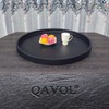 QAVOL 25 * 25 inches high-end Light Luxury Leather Round