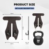 NHHEO Car Hook for Headrest Co-Pilot Glovebox 4 Pcs Universal
