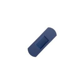 Blue 7.5cm x 2.5cm Metal Detectable Food Catering Plasters Qty 100 - Sterochef