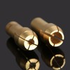 dophee 10Pcs 0.5-3.2mm Brass Collet Nut Adapter, Shank Dia 4.3mm