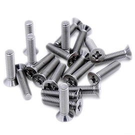 M6 (6mm x 25mm) Pozi Countersunk Machine Screw (Bolt) - Stainless Steel (A2) (Pack of 20)