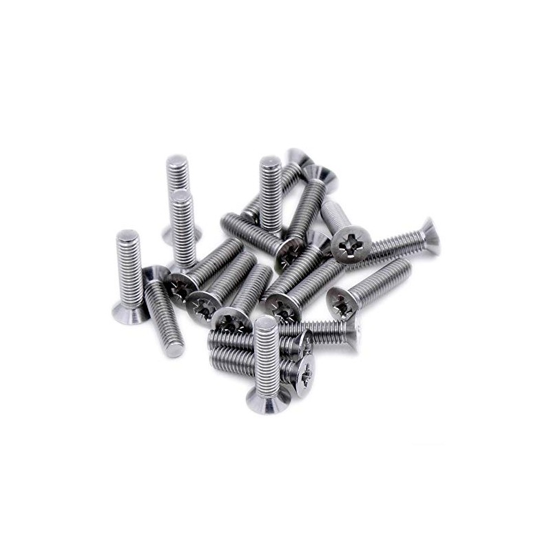 M6 (6mm x 25mm) Pozi Countersunk Machine Screw (Bolt) -