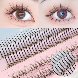 False Eyelashes, Natural, Popular, Partial False Eyelashes, Eyelash Extensions, C Curl, 0.4 - 0.5 inches (11 - 12 mm), False Eyelashes, Matsueku, Genuine Product, Easy for Beginners, Halloween,