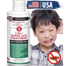 Lice Treatment Tratamiento Para Piojos Shampoo Liendres Picazon Champu Natural Caspa Organicoys