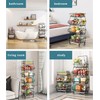 CarolynDesign Kitchen Storage Baskets Black Iron Wire Storage Bins with