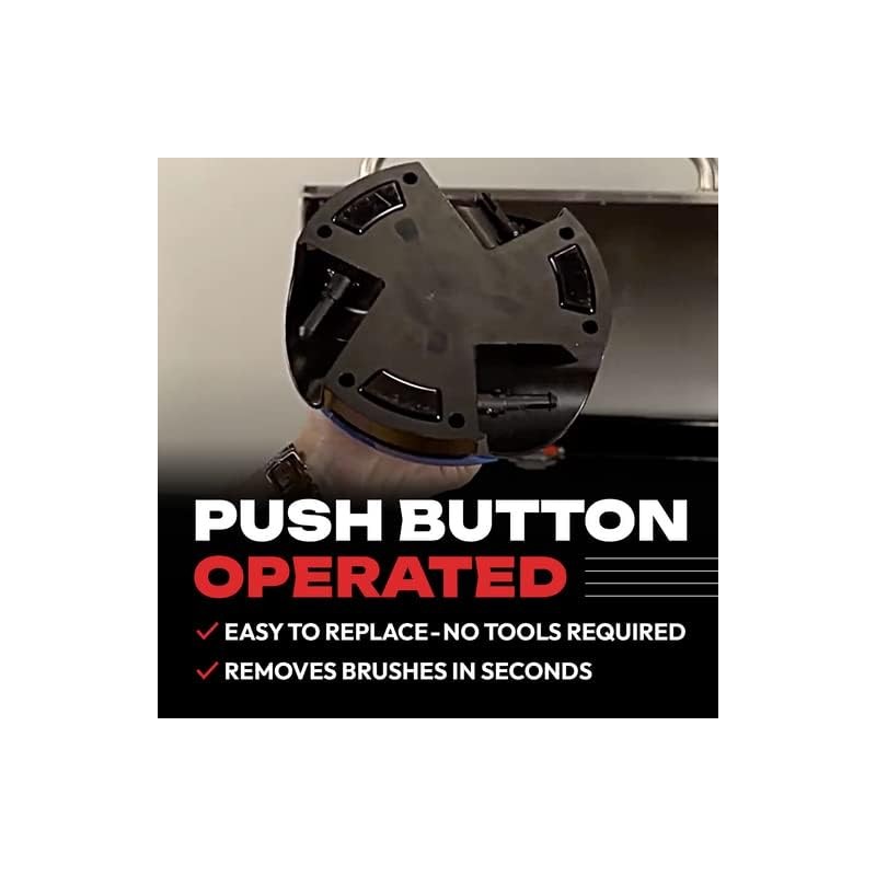 Grillbot Replacement Quick Release Brush Adaptors, Accessories for Grill Cleaner