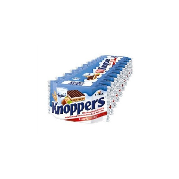 Storck Knoppers Milk and Hazelnut Cream wafer -10 pack -